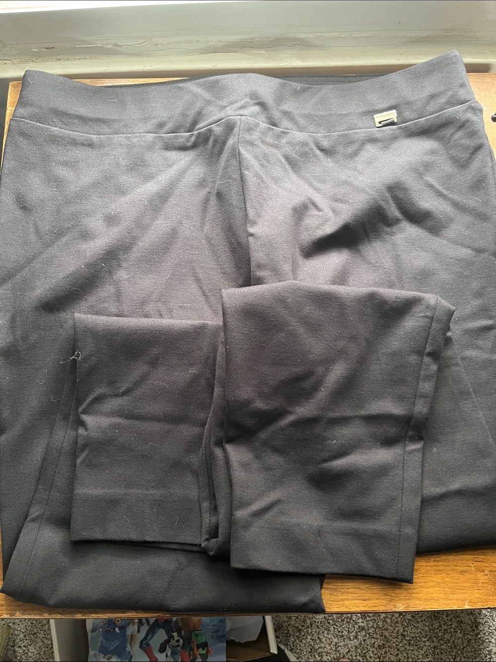 Black, slip-on dress pants